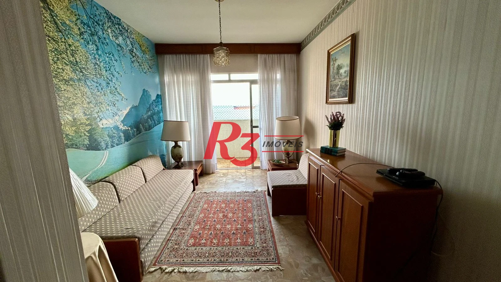 Apartamento com 1 dormitório para alugar, 64 m² por R$ 3.650,00/mês - Aparecida - Santos/SP