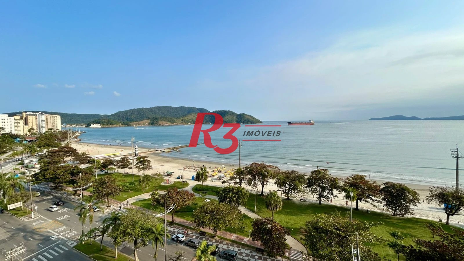 Apartamento com 1 dormitório para alugar, 64 m² por R$ 3.650,00/mês - Aparecida - Santos/SP