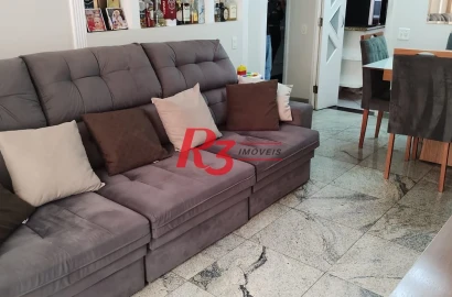 Apartamento com 3 dormitórios à venda, 98 m² por R$ 960.000,00 - Boqueirão - Santos/SP