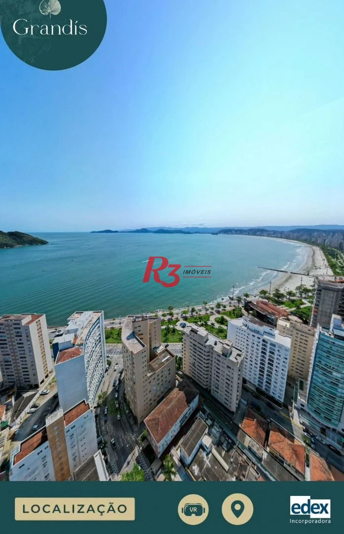 Apartamento com 4 dormitórios à venda, 182 m² por R$ 4.700.000,00 - Ponta da Praia - Santos/SP