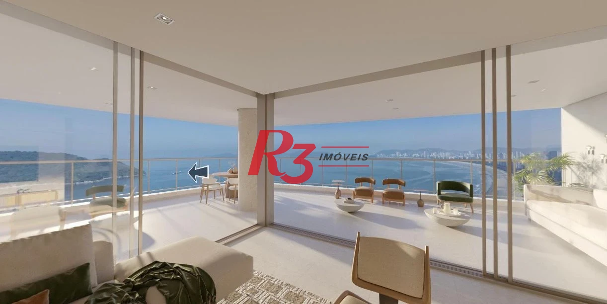Apartamento com 4 dormitórios à venda, 182 m² por R$ 4.700.000,00 - Ponta da Praia - Santos/SP