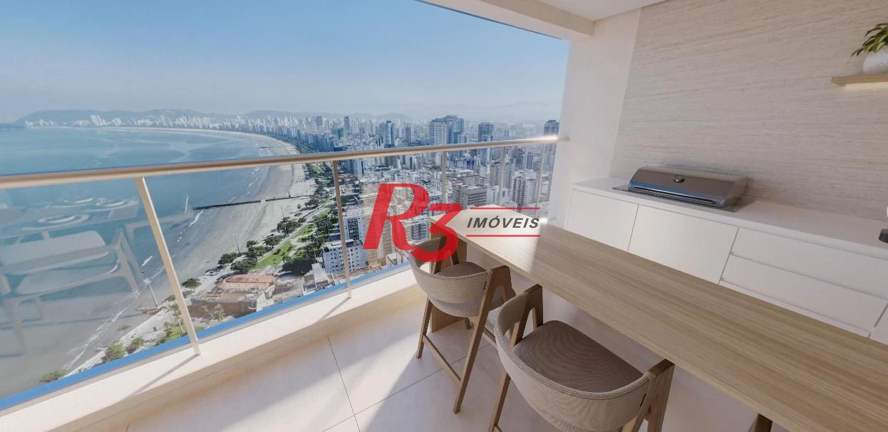 Apartamento com 4 dormitórios à venda, 182 m² por R$ 4.700.000,00 - Ponta da Praia - Santos/SP