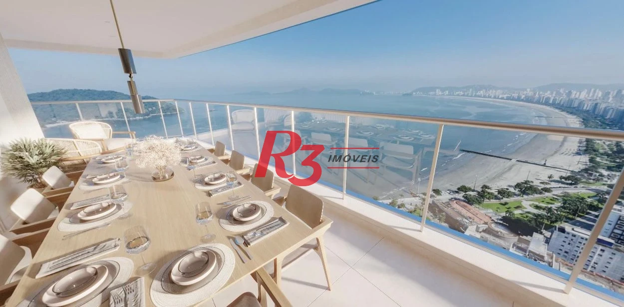 Apartamento com 4 dormitórios à venda, 182 m² por R$ 4.700.000,00 - Ponta da Praia - Santos/SP