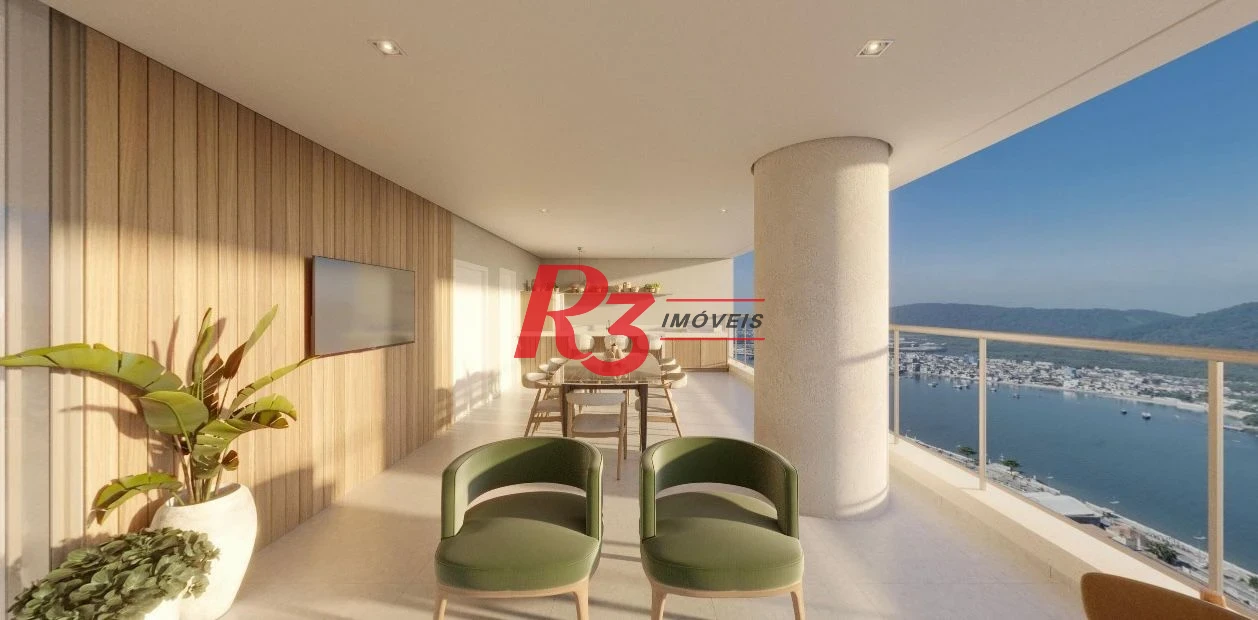 Apartamento com 4 dormitórios à venda, 182 m² por R$ 4.700.000,00 - Ponta da Praia - Santos/SP