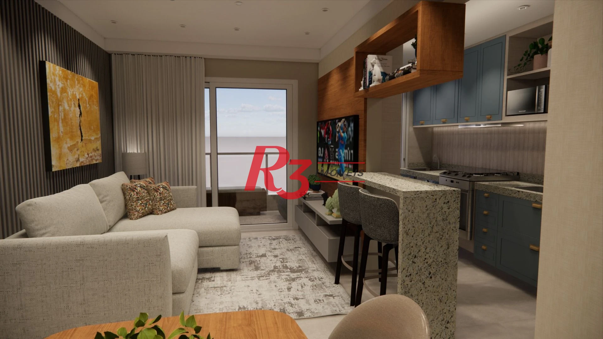 Apartamento à venda, 75 m² por R$ 1.110.950,51 - Ponta da Praia - Santos/SP