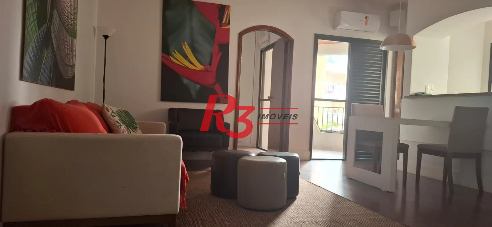 Flat com 1 dormitório, 48 m² - venda por R$ 480.000,00 ou aluguel por R$ 4.500,02/mês - Gonzaga - Santos/SP