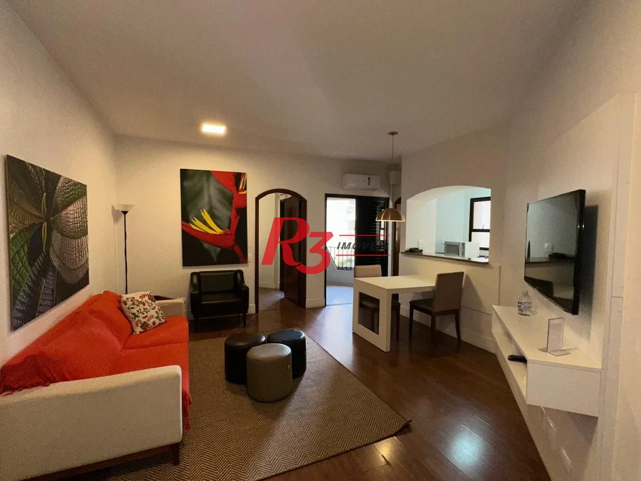 Flat com 1 dormitório, 48 m² - venda por R$ 480.000,00 ou aluguel por R$ 4.500,02/mês - Gonzaga - Santos/SP