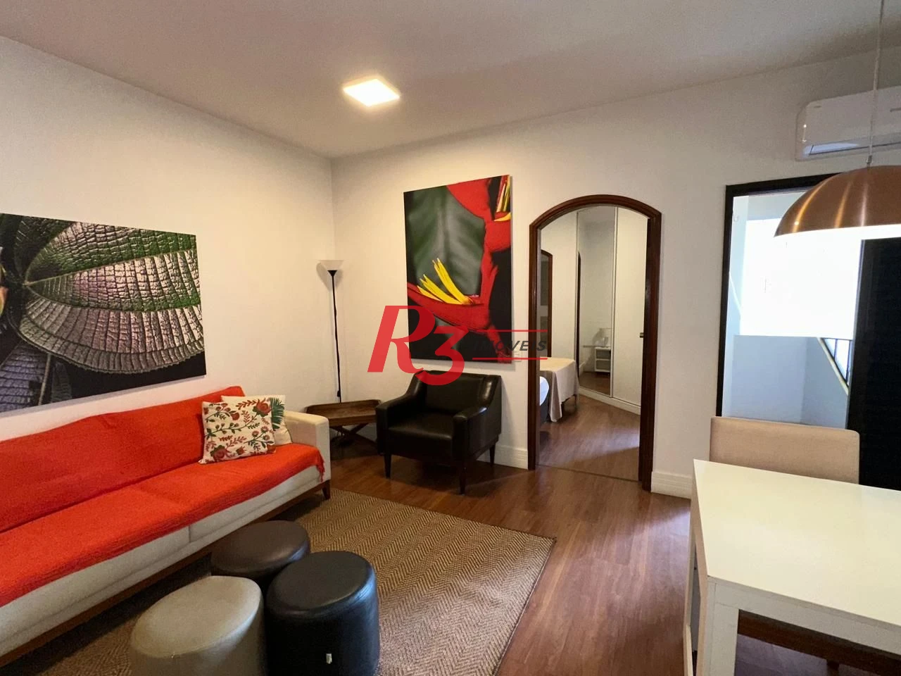 Flat com 1 dormitório, 48 m² - venda por R$ 480.000,00 ou aluguel por R$ 4.500,02/mês - Gonzaga - Santos/SP