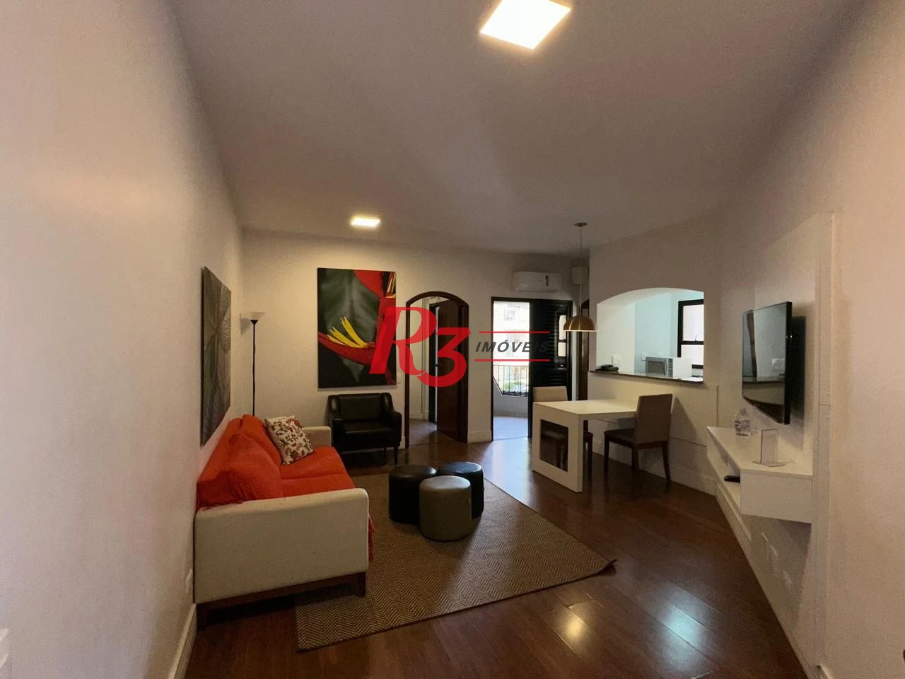 Flat com 1 dormitório, 48 m² - venda por R$ 480.000,00 ou aluguel por R$ 4.500,02/mês - Gonzaga - Santos/SP