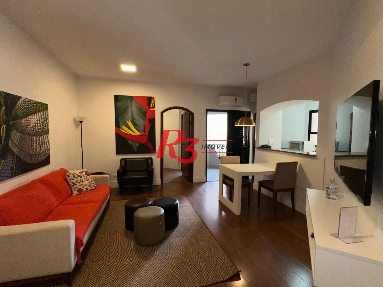 Flat com 1 dormitório, 48 m² - venda por R$ 480.000,00 ou aluguel por R$ 4.500,02/mês - Gonzaga - Santos/SP