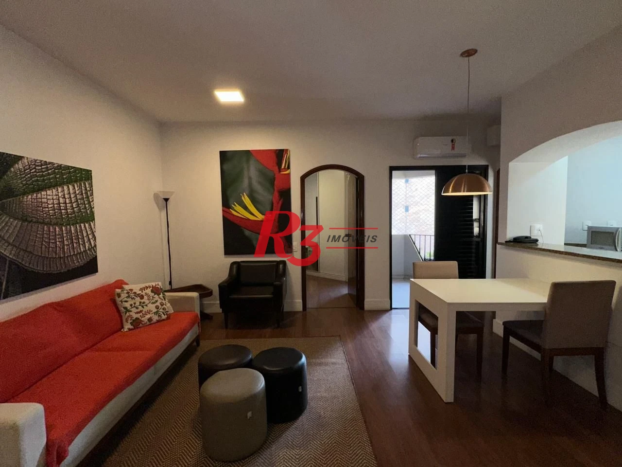 Flat com 1 dormitório, 48 m² - venda por R$ 480.000,00 ou aluguel por R$ 4.500,02/mês - Gonzaga - Santos/SP