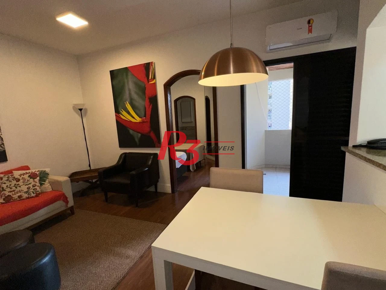 Flat com 1 dormitório, 48 m² - venda por R$ 480.000,00 ou aluguel por R$ 4.500,02/mês - Gonzaga - Santos/SP