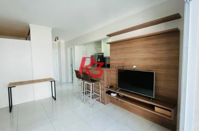 Apartamento com 1 dormitório, 53 m² - venda por R$ 690.000,00 ou aluguel por R$ 4.500,00/mês - Ponta da Praia - Santos/SP