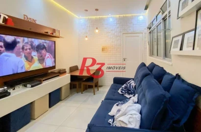 Apartamento com 2 dormitórios à venda, 63 m² por R$ 480.000,00 - Boqueirão - Santos/SP