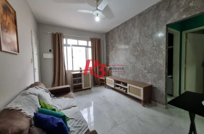Apartamento com 2 dormitórios para alugar, 59 m² por R$ 2.885,00/mês - Aparecida - Santos/SP