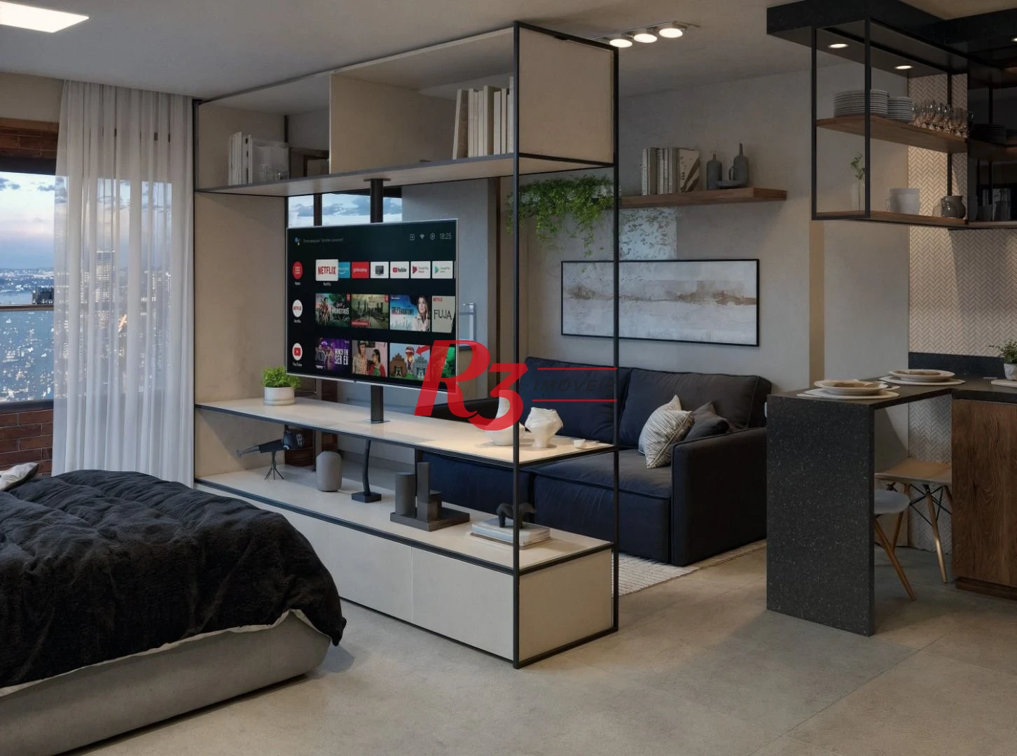 Studio à venda, 36 m² por R$ 363.865,00 - Centro - São Vicente/SP