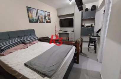Studio com 1 dormitório à venda, 37 m² por R$ 333.000,00 - Ponta da Praia - Santos/SP