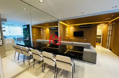 Apartamento Garden com 2 dormitórios para alugar, 76 m² por R$ 6.700,00/mês - Marapé - Santos/SP