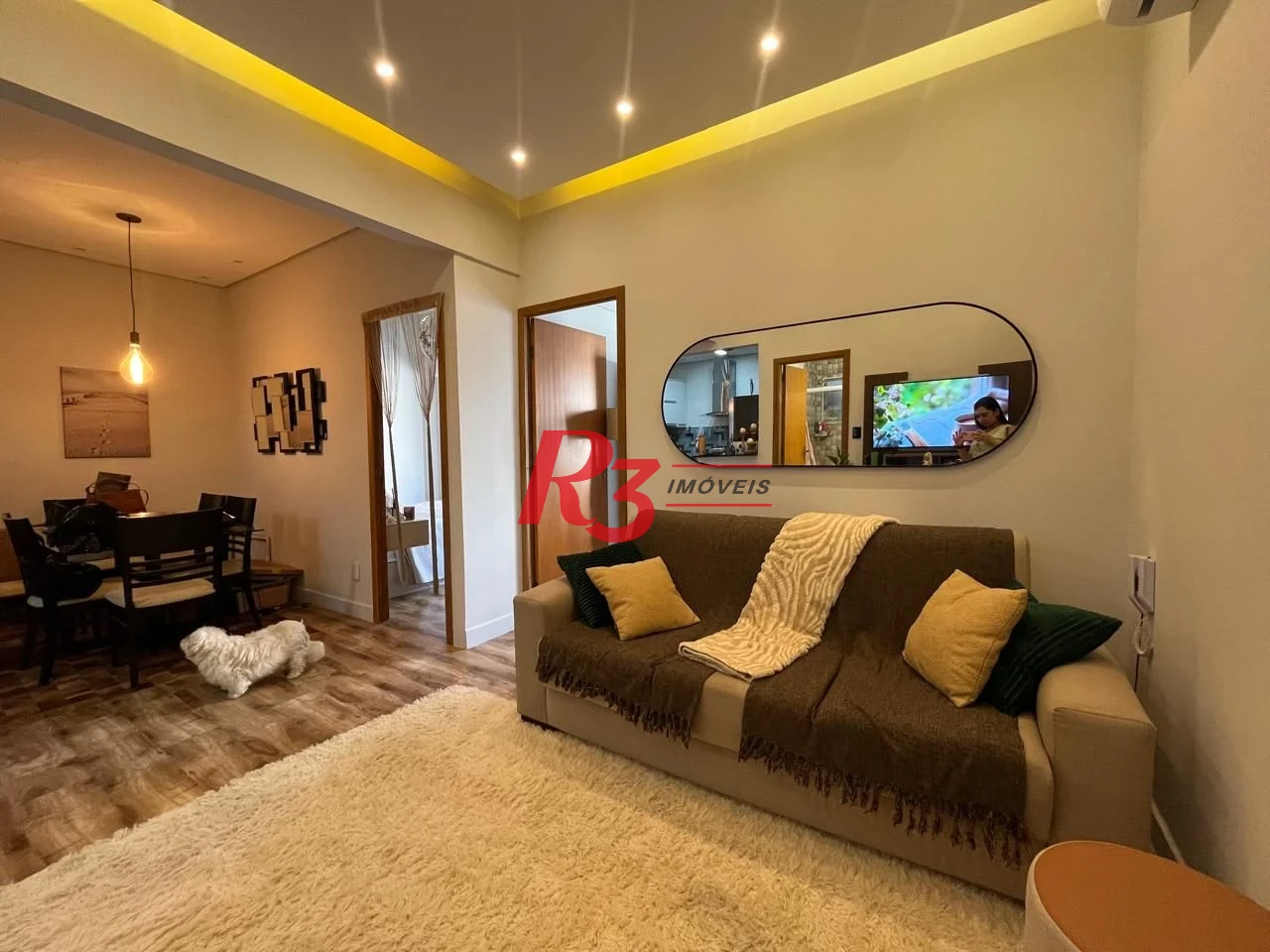 Apartamento com 2 dormitórios para alugar, 63 m² por R$ 4.500,00 - José Menino - Santos/SP