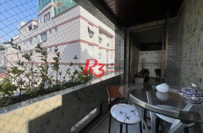 Apartamento com 3 dormitórios à venda, 150 m² por R$ 1.380.000,00 - Pompéia - Santos/SP