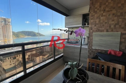 Apartamento com 2 dormitórios para alugar, 111 m² por R$ 9.950,00/mês - Ponta da Praia - Santos/SP