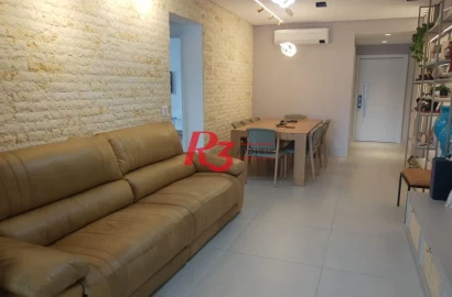 Apartamento com 3 dormitórios à venda, 132 m² por R$ 2.100.000,00 - Pompéia - Santos/SP
