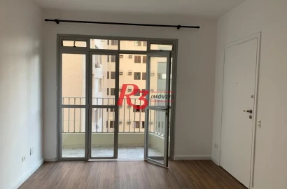 Apartamento com 2 dormitórios para alugar, 88 m² por R$ 4.200,00/mês - Gonzaga - Santos/SP