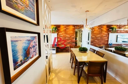 Apartamento com 4 dormitórios à venda, 131 m² por R$ 2.300.000,00 - Embaré - Santos/SP