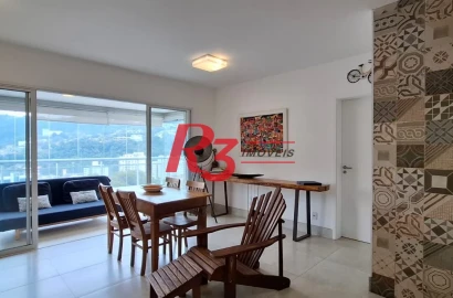 Apartamento com 3 dormitórios à venda, 100 m² por R$ 1.390.000,00 - José Menino - Santos/SP