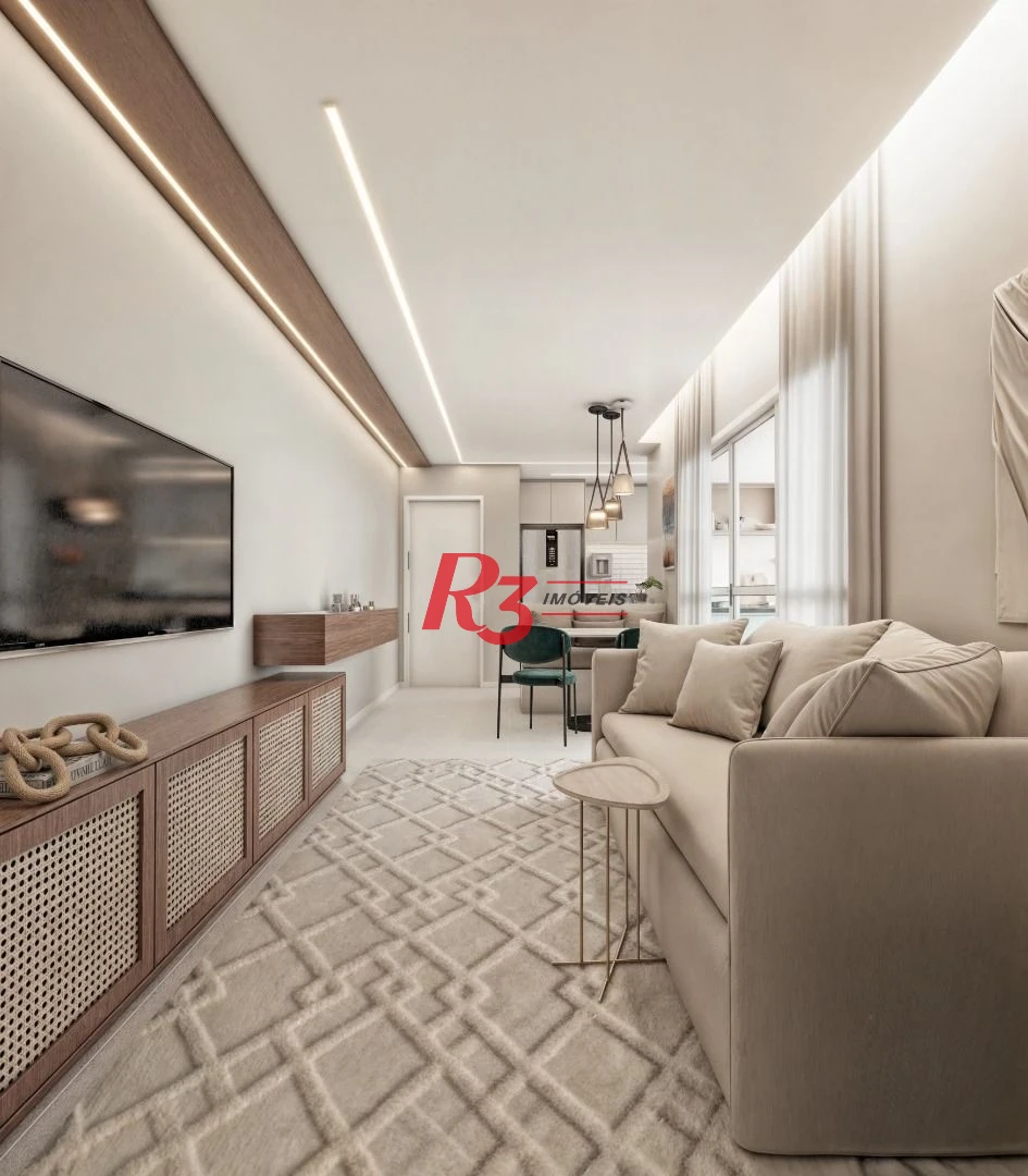 Apartamento à venda, 49 m² por R$ 500.000,00 - Aparecida - Santos/SP