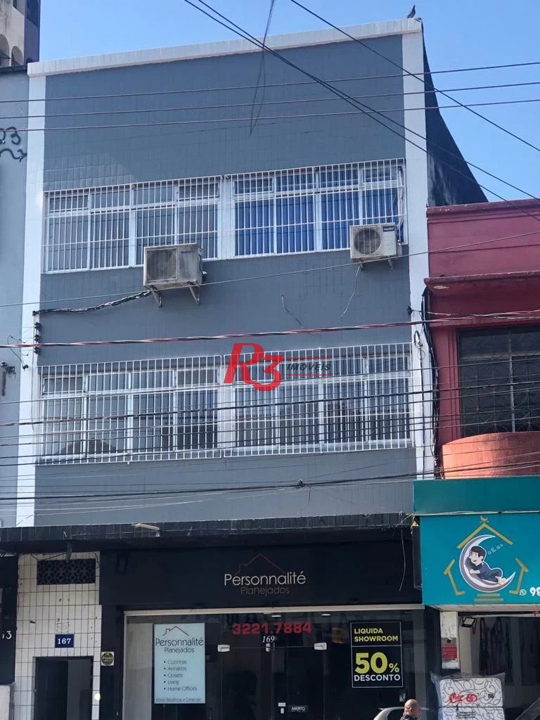 Sala, 280 m² - venda por R$ 1.890.000,00 ou aluguel por R$ 5.455,00/mês - Centro - Santos/SP