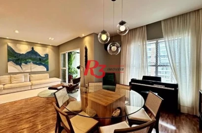 Apartamento com 3 dormitórios à venda, 188 m² por R$ 2.200.000,00 - Boqueirão - Santos/SP