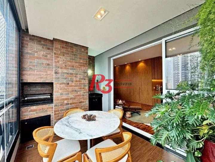 Apartamento com 3 dormitórios à venda, 188 m² por R$ 2.200.000,00 - Boqueirão - Santos/SP