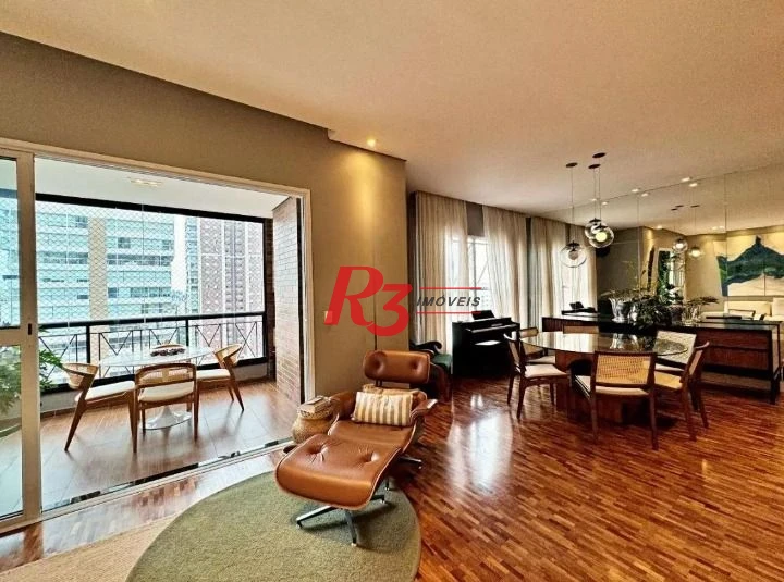 Apartamento com 3 dormitórios à venda, 188 m² por R$ 2.200.000,00 - Boqueirão - Santos/SP