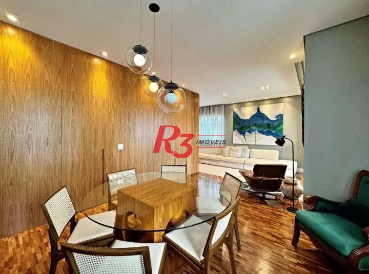 Apartamento com 3 dormitórios à venda, 188 m² por R$ 2.200.000,00 - Boqueirão - Santos/SP