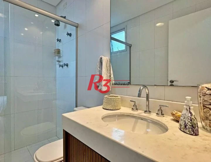 Apartamento com 3 dormitórios à venda, 188 m² por R$ 2.200.000,00 - Boqueirão - Santos/SP