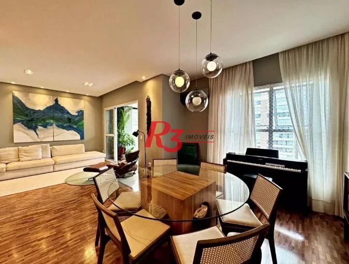 Apartamento com 3 dormitórios à venda, 188 m² por R$ 2.200.000,00 - Boqueirão - Santos/SP