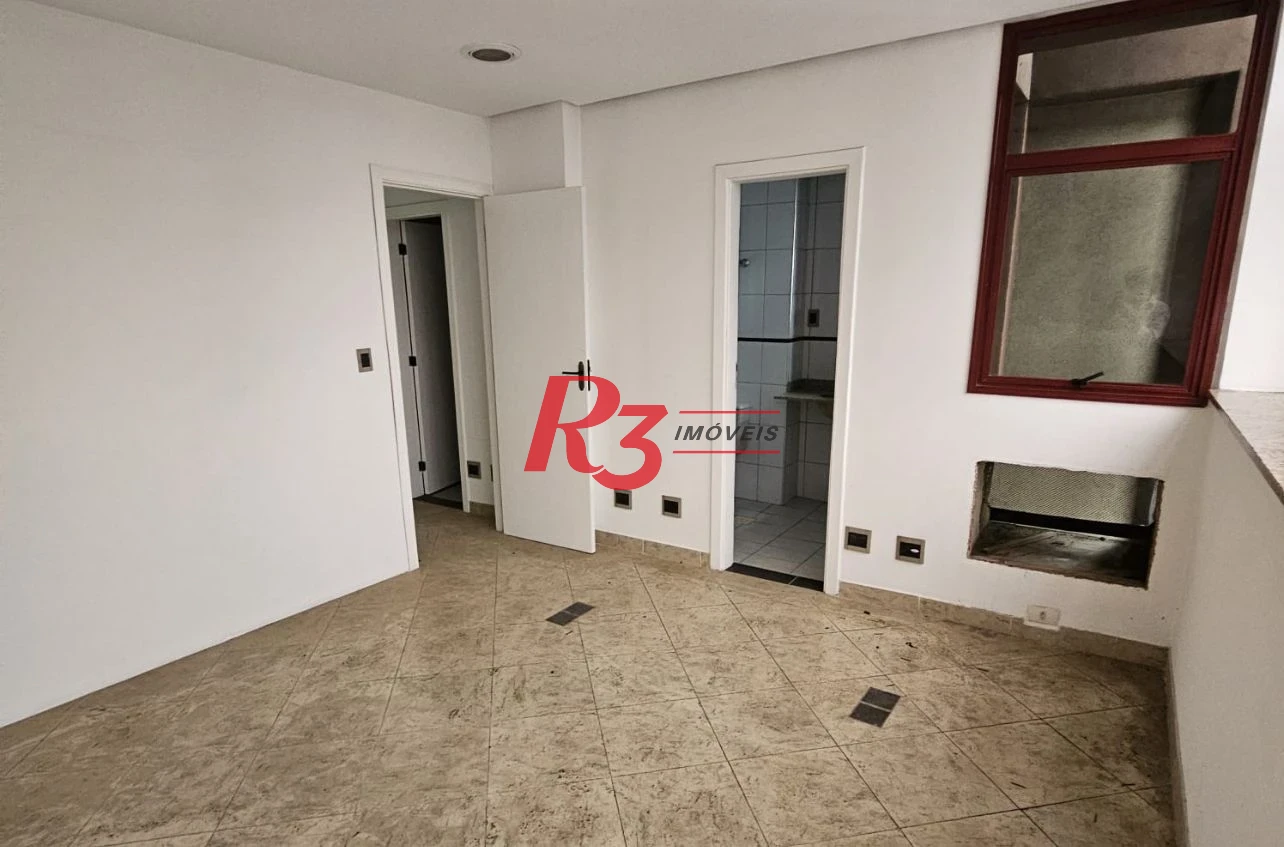 Sala, 57 m² - venda por R$ 300.000,00 ou aluguel por R$ 3.000,00/mês - Vila Nova - Santos/SP