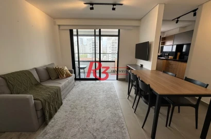 Apartamento com 1 suíte + lavabo -  à venda, 59 m² por R$ 890.000,00 - Ponta da Praia - Santos/SP