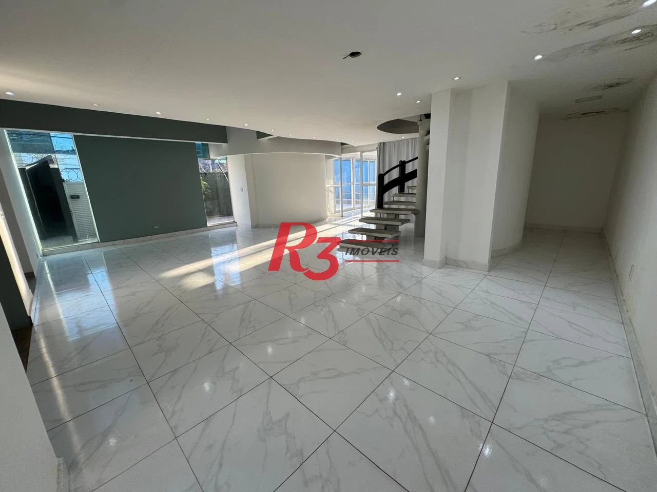 Sobrado com 3 dormitórios para alugar, 495 m² por R$ 15.000,00/mês - Estuário - Santos/SP