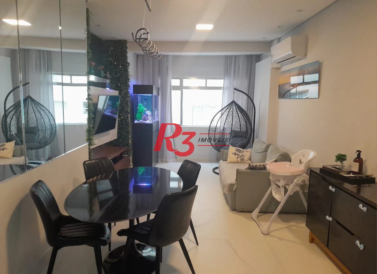 Apartamento com 3 dormitórios à venda, 126 m² por R$ 720.000,00 - Gonzaga - Santos/SP