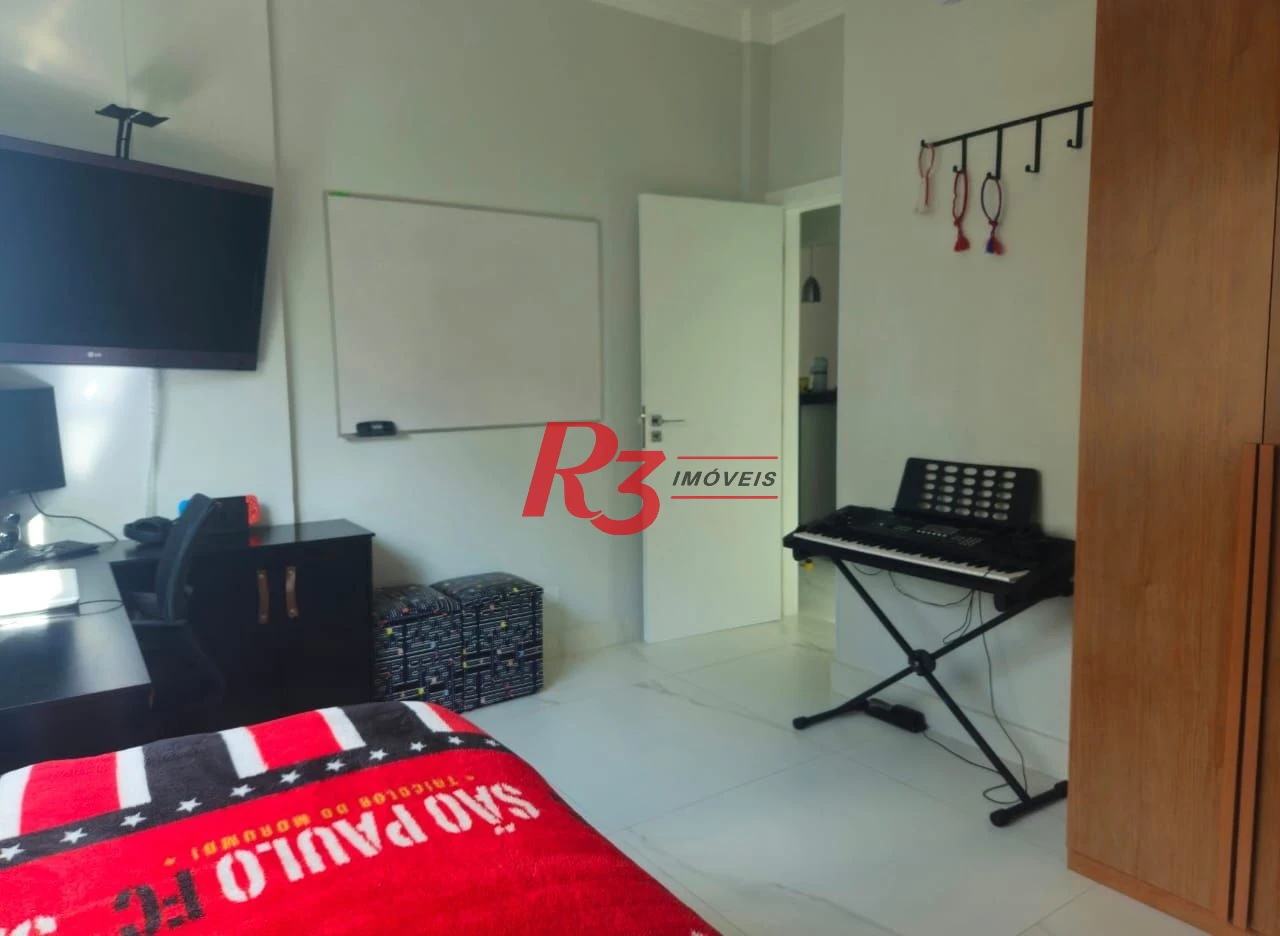 Apartamento com 3 dormitórios à venda, 126 m² por R$ 720.000,00 - Gonzaga - Santos/SP