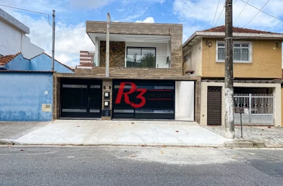 Casa com 3 dormitórios à venda, 150 m² por R$ 1.100.000,00 - Marapé - Santos/SP