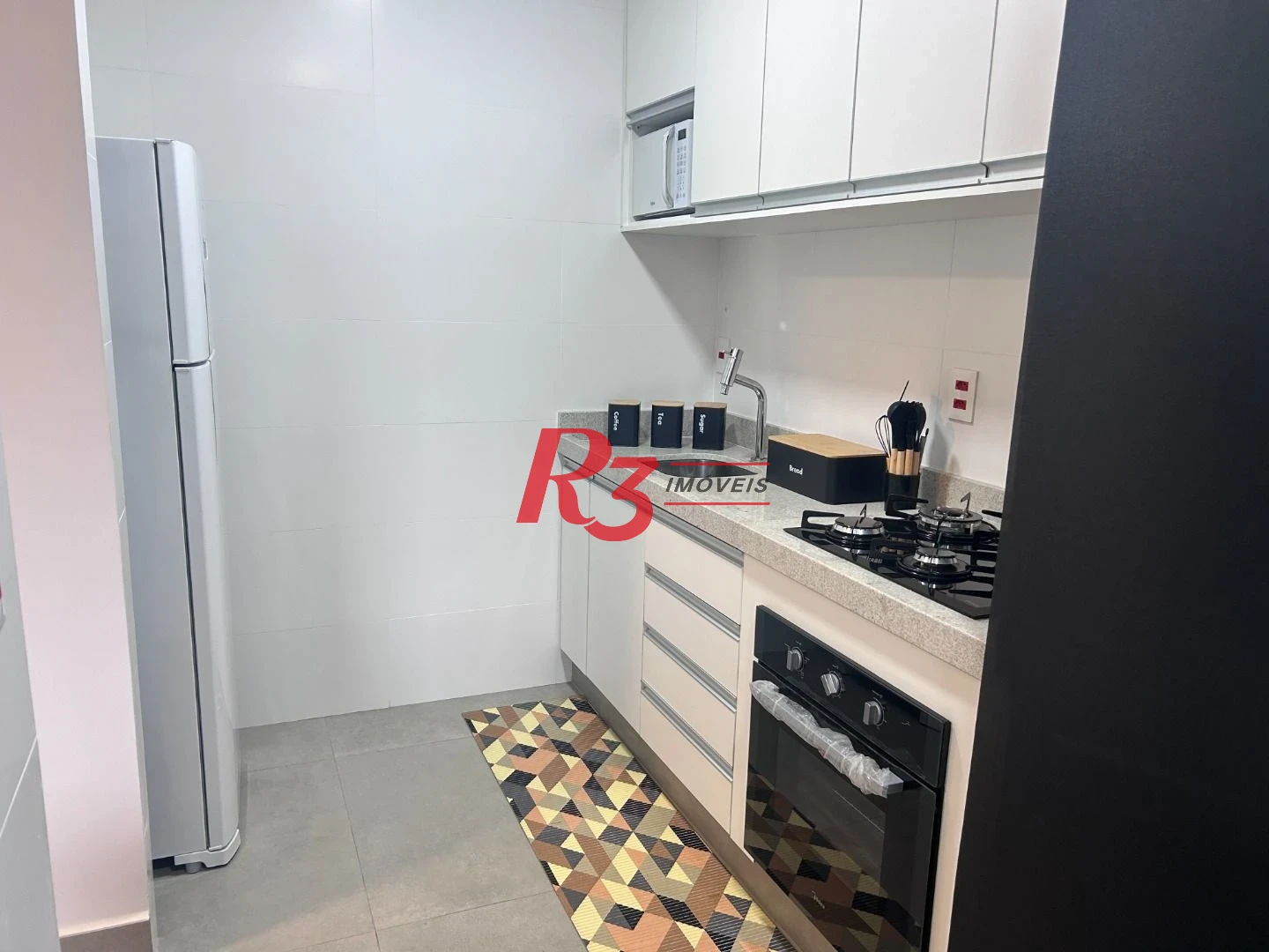 Apartamento com 1 dormitório para alugar, 54 m² por R$ 6.200,00/mês - Boqueirão - Santos/SP