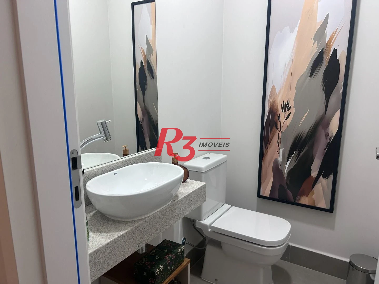 Apartamento com 1 dormitório para alugar, 54 m² por R$ 6.200,00/mês - Boqueirão - Santos/SP