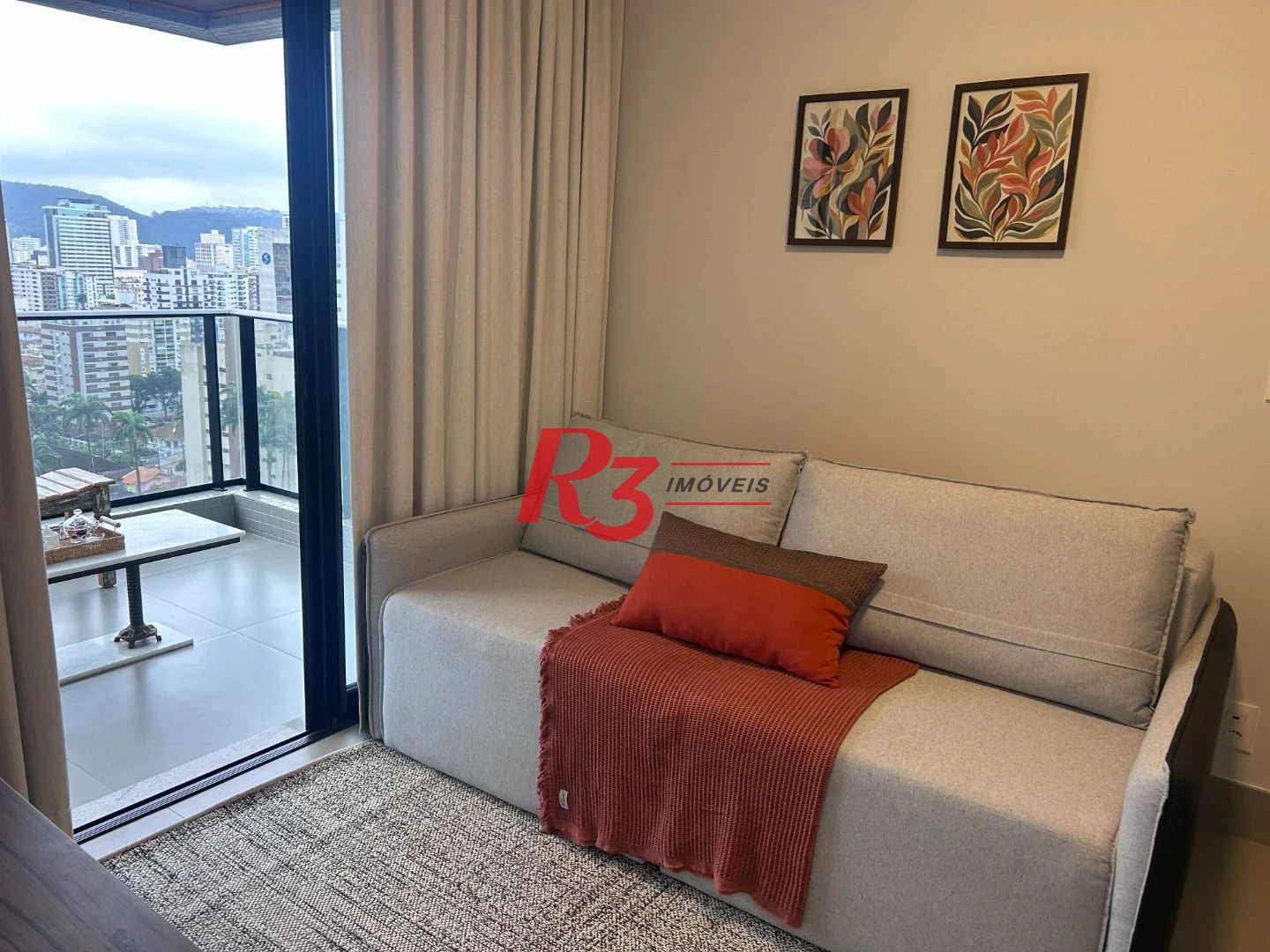 Apartamento com 1 dormitório para alugar, 54 m² por R$ 6.200,00/mês - Boqueirão - Santos/SP