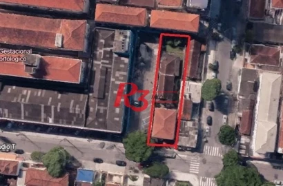 Terreno à venda, 550 m² por R$ 1.950.000,00 - Campo Grande - Santos/SP
