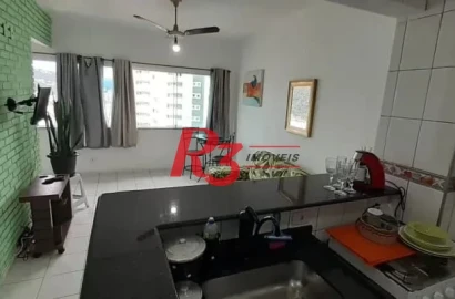 Kitnet com 1 dormitório à venda, 62 m² por R$ 325.000,00 - Ilha Porchat - São Vicente/SP