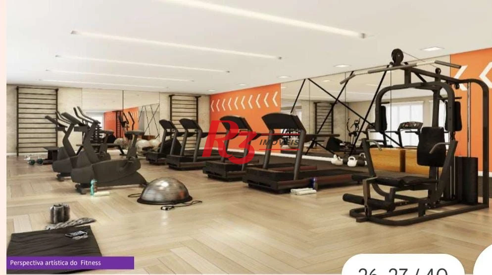 Apartamento com 2 dormitórios à venda, 42 m² por R$ 371.000,00 - Jabaquara - Santos/SP