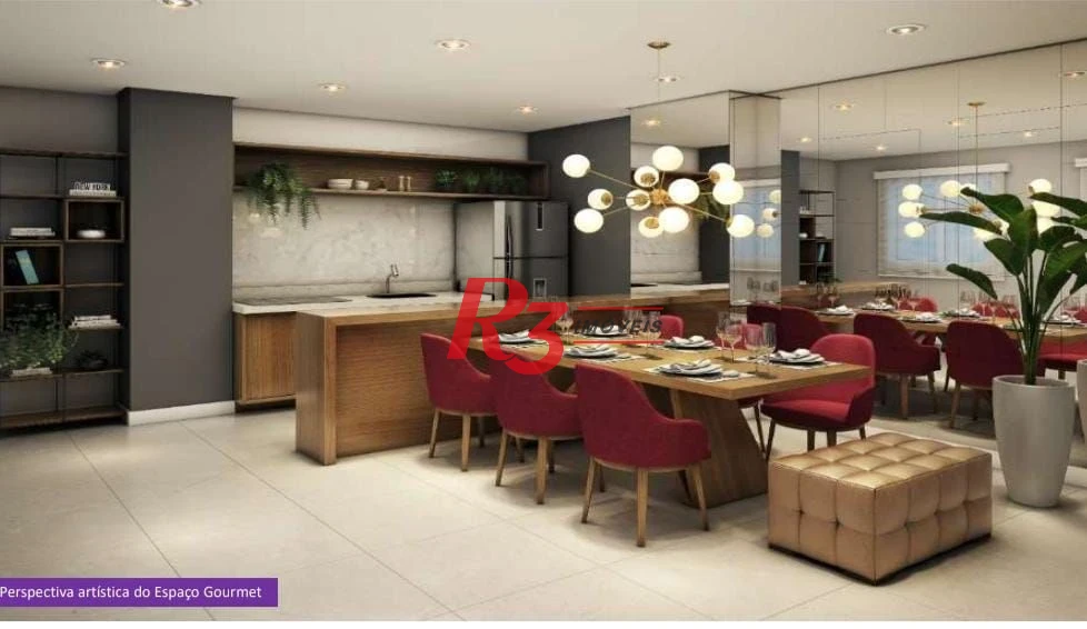 Apartamento com 2 dormitórios à venda, 42 m² por R$ 371.000,00 - Jabaquara - Santos/SP